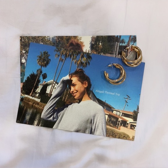 Triple Hooped Earrings - Picture 2 of 3